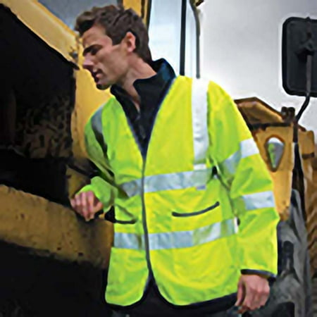 Result Motorway safety jacket EN471 Fluorescent Yellow 2XL Result Motorway safety jacket EN471 Fluorescent Yellow 2XL